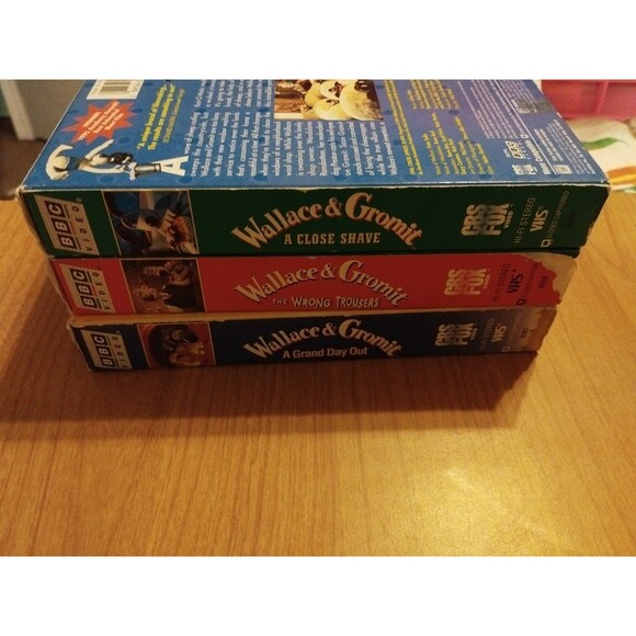 Wallace and Gromit VHS Lot - Grand Day Out, Wrong Trousers, Close Shave 1996 - Picture 5 of 6